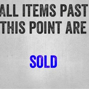 All items beyond this point are sold